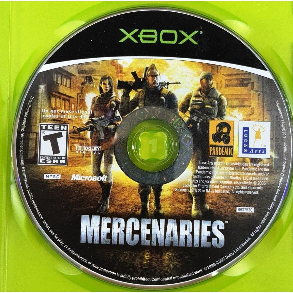 Mercenaries: Playground of Destruction Xbox 2005 Complete with Manual Tested